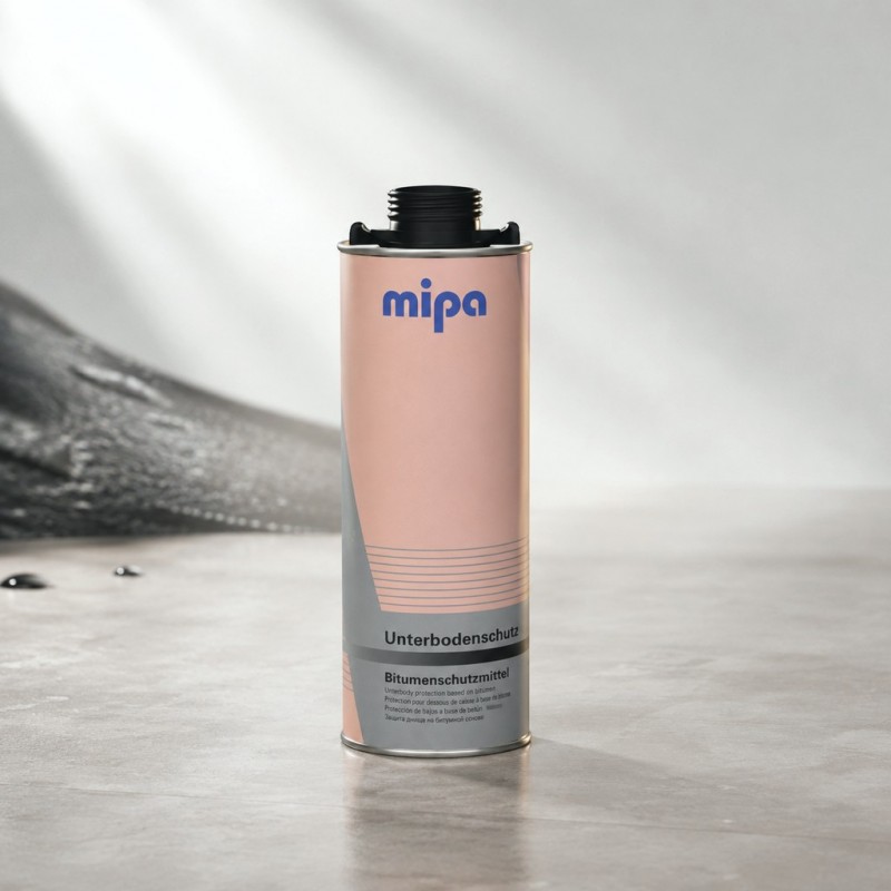 MIPA Антигравийное покрытие битумное Unterbodenschutz, cредство для защиты кузова, черное, 1 л