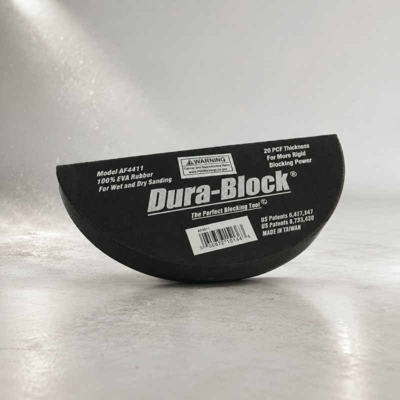 Dura-Block Шлифок полукруглый, мягкий, для дисков, на липучке 150мм