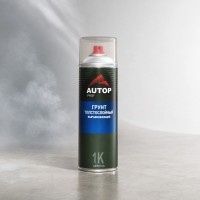 AUTOP Акриловый грунт-наполнитель №15 толстослойный выравнивающий High Build Primer (аэрозоль), серый, 650мл
