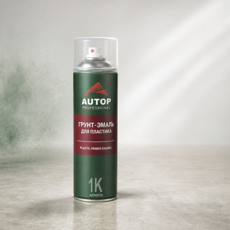 AUTOP Грунт-эмаль для пластика №5 Plastic Primer Enamel, графит (аэрозоль), 650мл