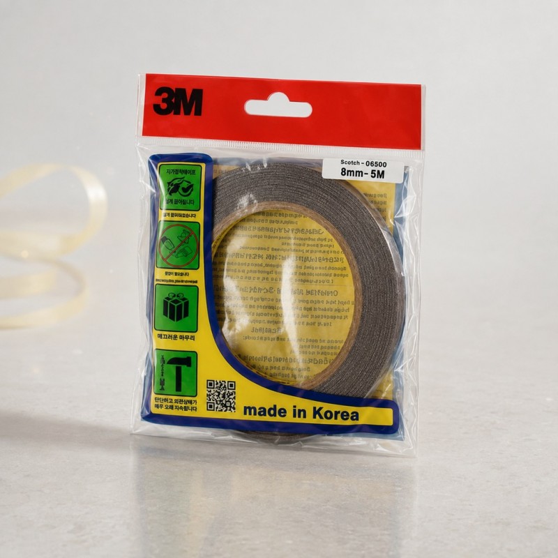 3M™ Двусторонний скотч, Оригинал, Южная Корея 8мм х 5м A3M-0850