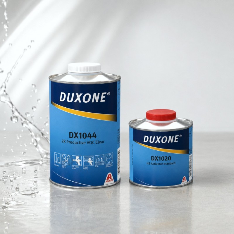 DUXONE Бесцветный акриловый лак DX-1044 быстрый НS 1л + 0,5 отв. DX1020