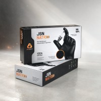 Jeta Pro Износостойкие нитриловые перчатки JSN NATRIX черные размер XL 50 шт. (25 пар)