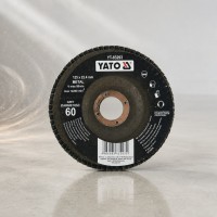 YATO Круг лепестковый выпуклый 125mm Р60