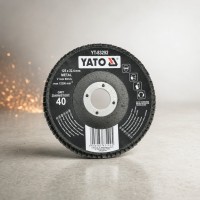 YATO Круг лепестковый выпуклый 125mm Р40