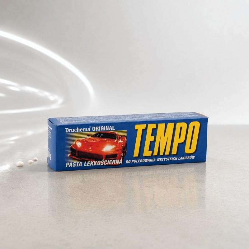 DRUCHEMA Глянцевая восковая полировальная паста ORIGINAL TEMPO (синяя) 120гр. для очистки и полировки старых красок.