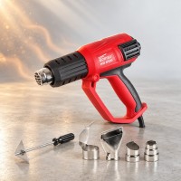 WORTEX Фен промышленный электрический (термовоздуходувка) HG 6120 в кор. + набор сопл (HG6120TK0811)
