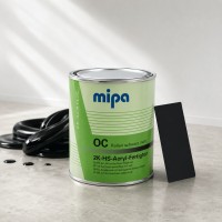 MIPA Эмаль (краска) акриловая 2K-HS-Acryl-Fertigtone OP Super Black супер черная 1л
