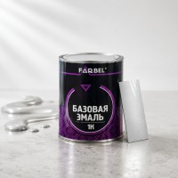 FARBEL Эмаль (краска) базовая AUDI - VW LB7W, Tungsten Silver 1л.