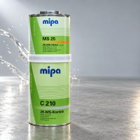 MIPA  Бесцветный акриловый лак C210 Klarlack MS, 1л + 0.5 отв. MS25