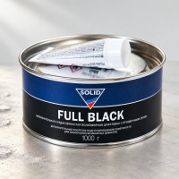 SOLID Наполнительная среднезернистая полиэфирная шпатлевка Full Black 1 кг