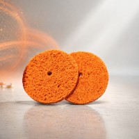 Круг абразивный зачистной для дрели (коралл) D=150 оранжевый