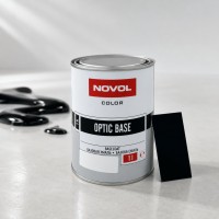 NOVOL Эмаль (краска) базовая DEEP BLACK (Toyota/lexus 202, Mersedes 040) Optic Base 0.8л