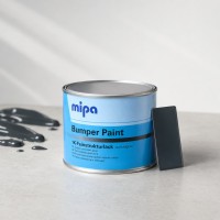 MIPA Структурная эмаль (краска) Bumper Paint по пластику (для бамперов), темно-серая 0,5л