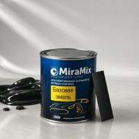 MiraMix Эмаль (краска) базовая RENAULT 676 Noir, Base 1.0л