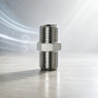 HD-B1206 Штуцер пневматический с наружными резьбами 1/4" x 1/4"