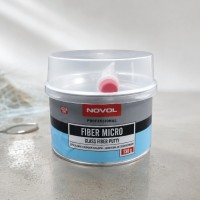 NOVOL Шпатлевка полиэфирная со стекловолокном FIBER MICRO 0.5кг