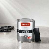 NOVOL Эмаль (краска) базовая LADA 651 Черный трюфель, Optic Base 1.0л