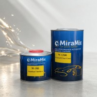 MiraMix Кристальный бесцветный акриловый лак W-1300 Crystal Clear Coat HS, 1л + 0,5л отв.