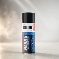 KUDO KU-5131 Краска для двигателя черная аэрозоль 520 мл.