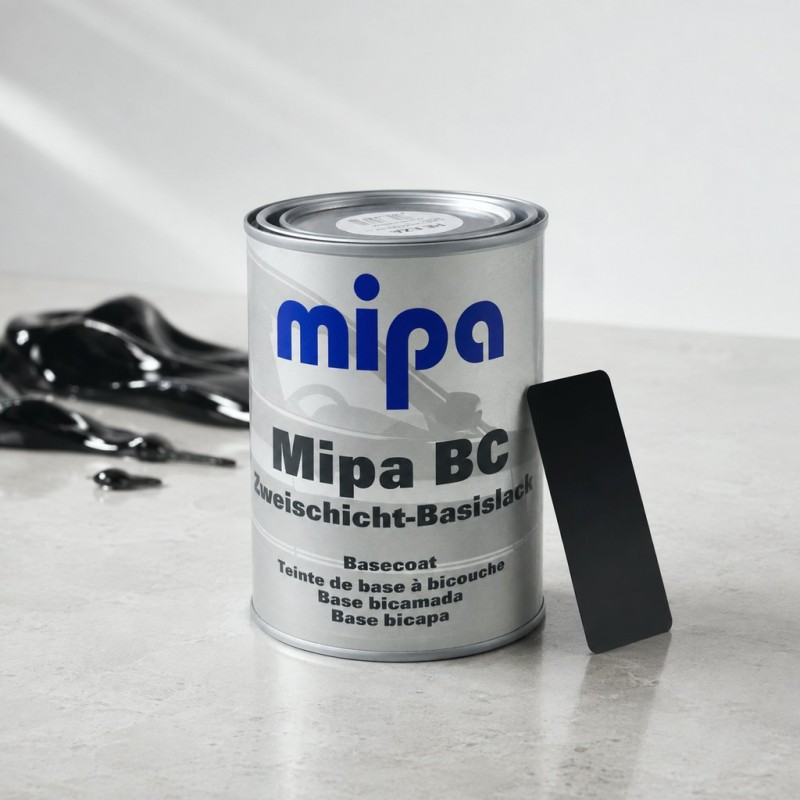 MIPA Эмаль (краска) базовая SUPER BLACK (цвет: глубокий черный) 1л