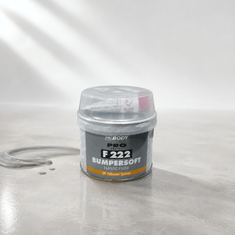 HB BODY Шпатлевка для пластика F222 Bumpersoft 2K, 250гр