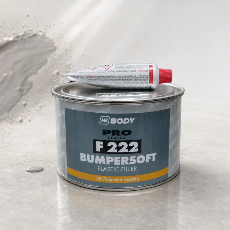 HB BODY Шпатлевка для пластика F222 Bumpersoft 2K, 1 кг