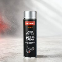 NOVOL Эмаль (краска) для дисков WHEEL SPRAY, Серебристый, 500 мл