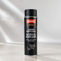 NOVOL Эмаль (краска) акриловая, acryl topcoat spray, Черный Мат, 500 мл