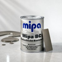 MIPA Эмаль (краска) базовая AUDI - VW LA7V Polarsilber 1л