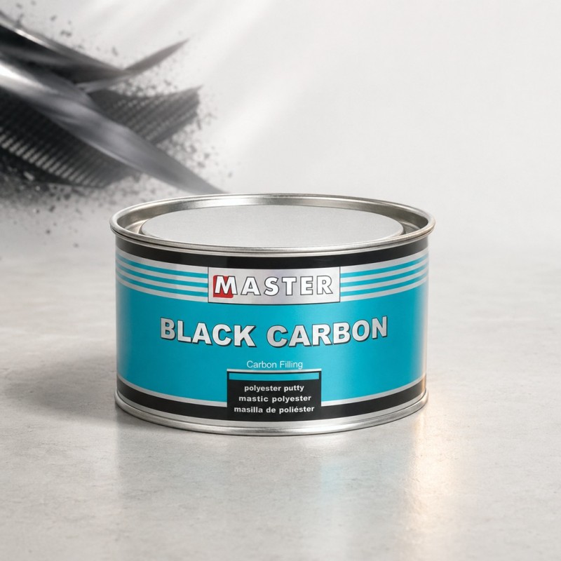 Inter Troton Шпатлевка с углеволокном MASTER CARBON BLACK 1л. ( 1,8 kg )