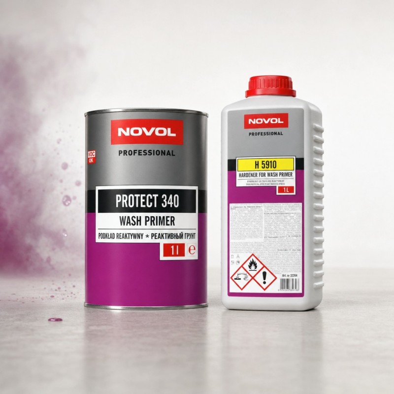 Novol Двухкомпонентный реактивный грунт Protect 340 WASH PRIMER 1+1л