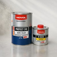 Novol Акриловый грунт-наполнитель Protect 310 4+1 HS цвета в ассортименте 1л+0,25л отв.