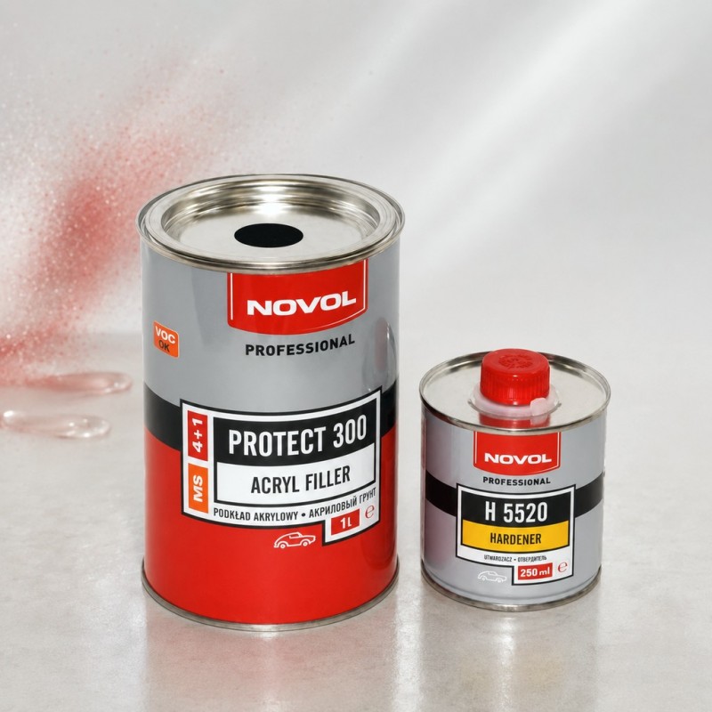 NOVOL Акриловый грунт-наполнитель Protect 300 4+1 HS 1л.+0,25л