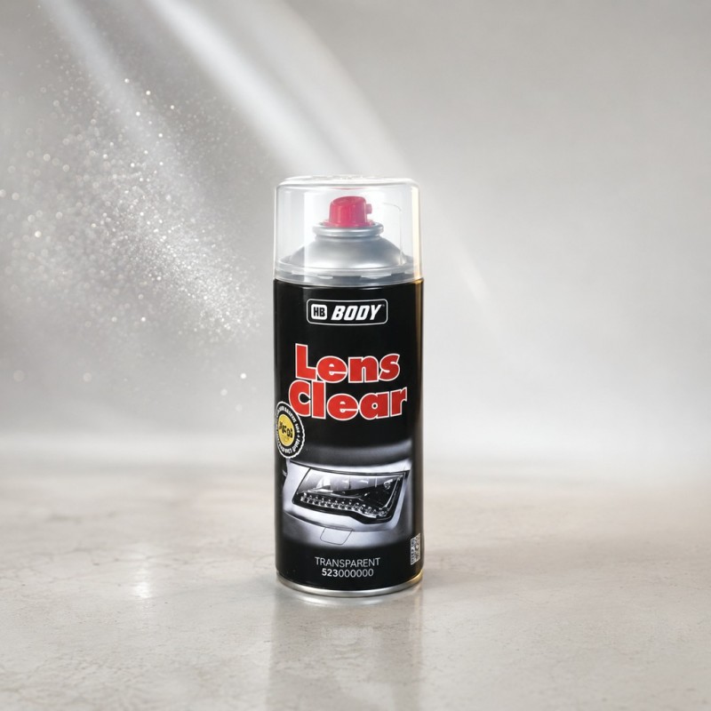 HB BODY Бесцветный акриловый лак LENS CLEAR для фар, в аэрозоле 400мл