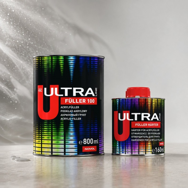 ULTRA Акриловый грунт-наполнитель Fuller 100 0.8л+0.16л цвет в ассортименте