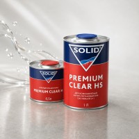 SOLID Бесцветный акриловый лак Premium HS 1 л + 0,5 л отв.