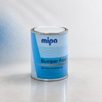 MIPA Структурная эмаль (краска) Bumper Paint по пластику (для бамперов), черная 1л