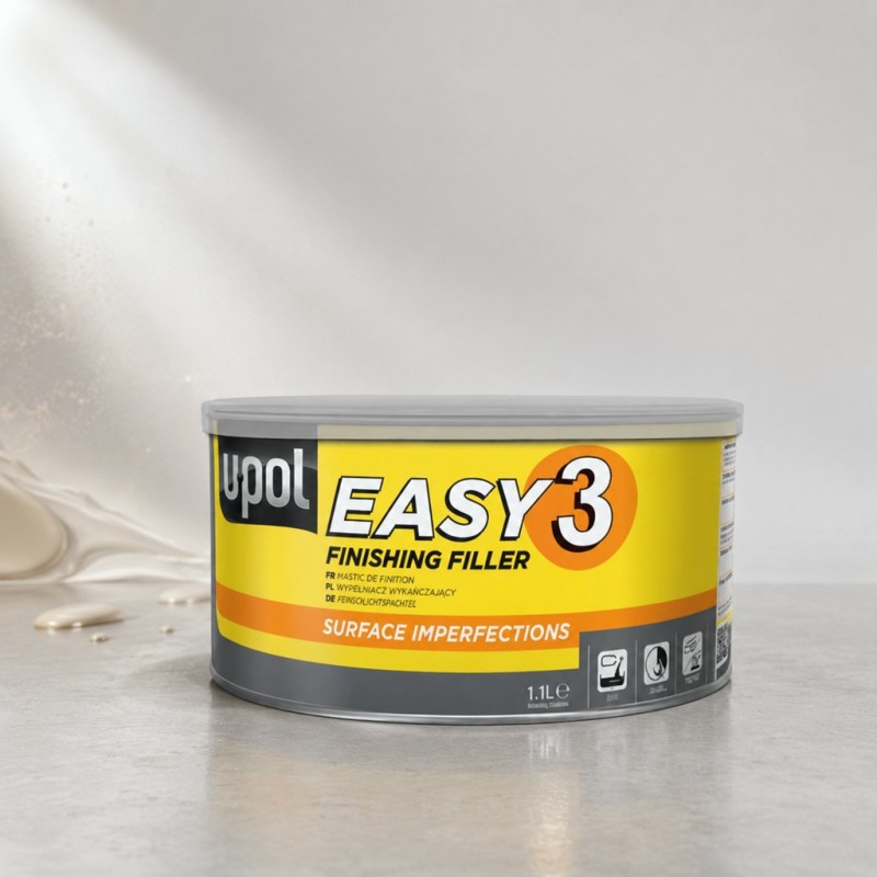 U-POL Шпатлевка сверхгладкая финишная EASY 3 Extra Smooth Finishing Filler, банка 1.1л.