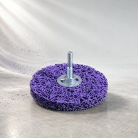 STRONG (стронг) Круг абразивный зачистной (коралл) D=150 фиолетовый + болт