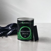 FARBEL Эмаль (краска) акриловая 2K LADA 447 Синяя ночь 0.8л, БЕЗ ОТВЕРДИТЕЛЯ