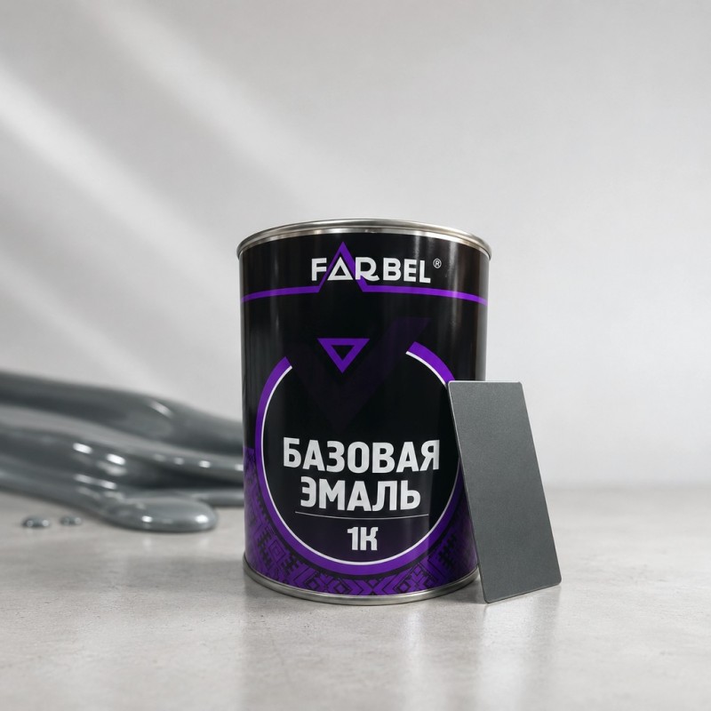 FARBEL Эмаль (краска) базовая LADA 608, Плутон 1л.