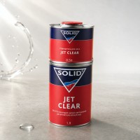 SOLID Бесцветный акриловый лак Jet Clear 1л + 0,5 л отв.