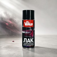 VIKA Аэрозоль лак черный тонировочный для фонарей, 400мл