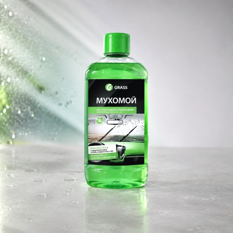 Стеклоомыватель летний Grass "Mosquitos Cleaner", концентрат, 1 л 110103 (220001)