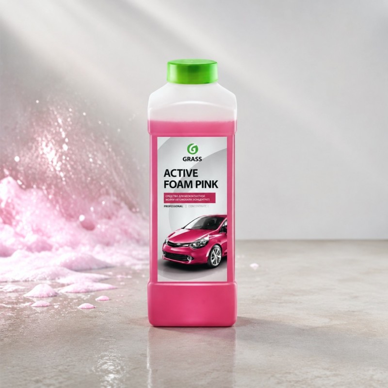 GRASS Активная пена «Active Foam Pink» Цветная пена 1л 113120