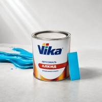 VIKA Эмаль (краска) алкидная воздушной сушки LADA 425 Голубой 0,9л