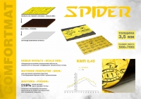 Comfort mat Виброизоляционный материал SPIDER, толщина 3.5мм, лист 500х700мм