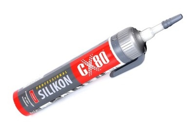 CX-80 Герметик профессиональный силиконовый серый под давлением 210г