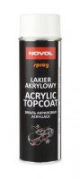 NOVOL Эмаль (краска) акриловая, acryl topcoat spray, Белый Глянец, 500 мл